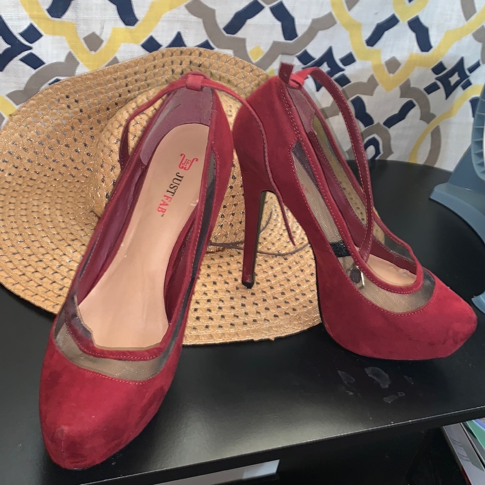Burgundy stiletto babies